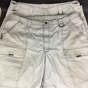 Wrangler Authentic Cargo Shorts Lot-Men's Sz 40 -Beige/Tan -Cotton - 7.5" Inseam
